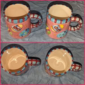 Set of two Easter spring theme mugs